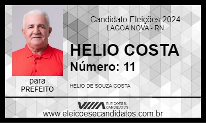 Candidato HELIO COSTA 2024 - LAGOA NOVA - Eleições