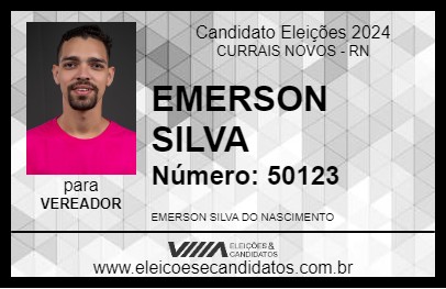 Candidato EMERSON SILVA 2024 - CURRAIS NOVOS - Eleições