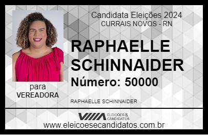 Candidato RAPHAELLE SCHINNAIDER 2024 - CURRAIS NOVOS - Eleições