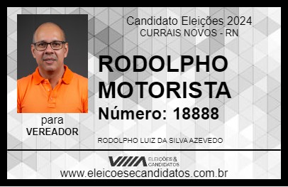 Candidato RODOLPHO MOTORISTA 2024 - CURRAIS NOVOS - Eleições