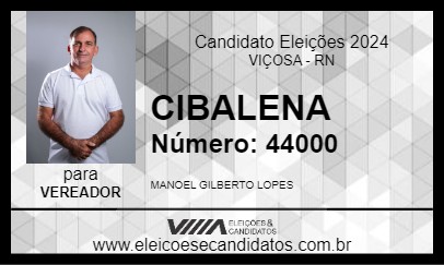 Candidato CIBALENA 2024 - VIÇOSA - Eleições