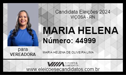 Candidato MARIA HELENA 2024 - VIÇOSA - Eleições