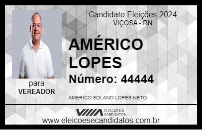 Candidato AMÉRICO LOPES 2024 - VIÇOSA - Eleições