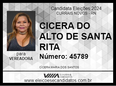 Candidato CICERA DO ALTO DE SANTA RITA 2024 - CURRAIS NOVOS - Eleições