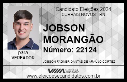 Candidato JOBSON MORANGÃO 2024 - CURRAIS NOVOS - Eleições