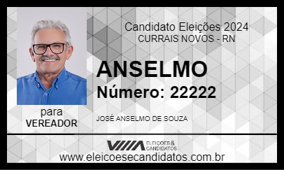 Candidato ANSELMO 2024 - CURRAIS NOVOS - Eleições