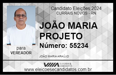 Candidato JOÃO MARIA PROJETO 2024 - CURRAIS NOVOS - Eleições