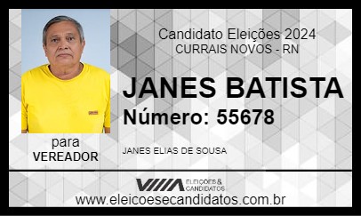 Candidato JANES BATISTA 2024 - CURRAIS NOVOS - Eleições