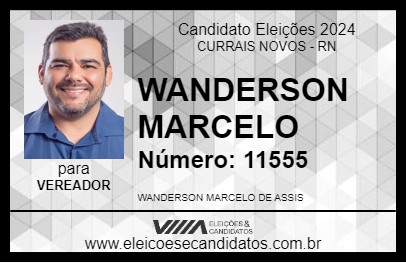 Candidato WANDERSON MARCELO 2024 - CURRAIS NOVOS - Eleições