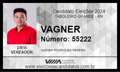 Candidato VAGNER 2024 - TABOLEIRO GRANDE - Eleições