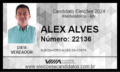 Candidato ALEX ALVES 2024 - PARNAMIRIM - Eleições