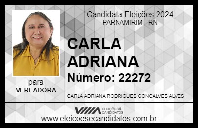 Candidato CARLA ADRIANA 2024 - PARNAMIRIM - Eleições