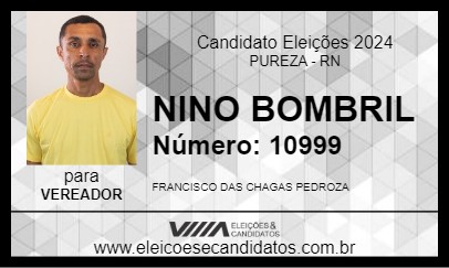 Candidato NINO BOMBRIL 2024 - PUREZA - Eleições