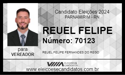 Candidato REUEL FELIPE 2024 - PARNAMIRIM - Eleições