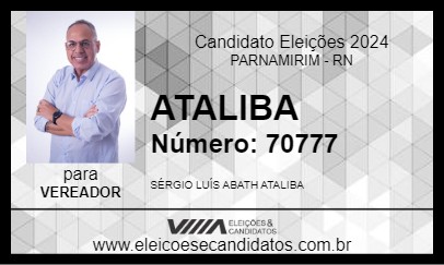 Candidato ATALIBA 2024 - PARNAMIRIM - Eleições