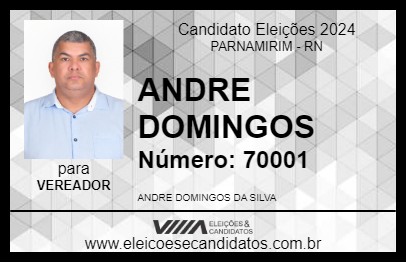 Candidato ANDRE DOMINGOS 2024 - PARNAMIRIM - Eleições