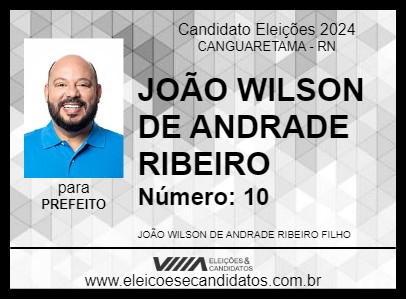 Candidato WILSINHO 2024 - CANGUARETAMA - Eleições