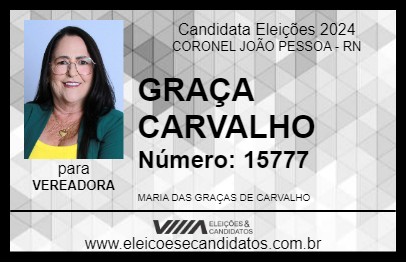 Candidato GRAÇA CARVALHO 2024 - CORONEL JOÃO PESSOA - Eleições