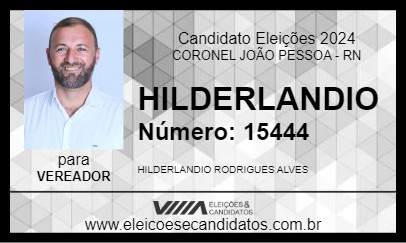 Candidato HILDERLANDIO 2024 - CORONEL JOÃO PESSOA - Eleições