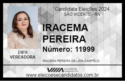 Candidato IRACEMA PEREIRA 2024 - SÃO VICENTE - Eleições