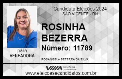 Candidato ROSINHA BEZERRA 2024 - SÃO VICENTE - Eleições