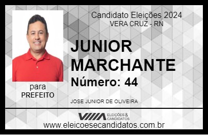 Candidato JUNIOR MARCHANTE 2024 - VERA CRUZ - Eleições