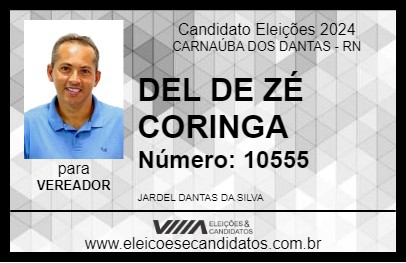 Candidato DEL DE ZÉ CORINGA 2024 - CARNAÚBA DOS DANTAS - Eleições