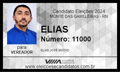 Candidato ELIAS EMÍDIO 2024 - MONTE DAS GAMELEIRAS - Eleições