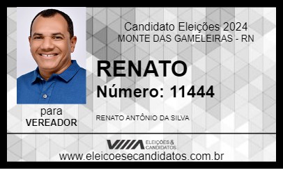 Candidato RENATO 2024 - MONTE DAS GAMELEIRAS - Eleições