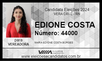 Candidato EDIONE COSTA 2024 - VERA CRUZ - Eleições