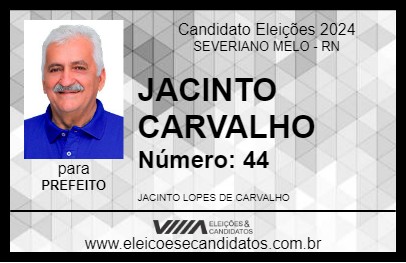 Candidato JACINTO CARVALHO 2024 - SEVERIANO MELO - Eleições