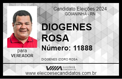 Candidato DIOGENES ROSA 2024 - GOIANINHA - Eleições