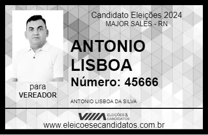 Candidato ANTONIO LISBOA 2024 - MAJOR SALES - Eleições