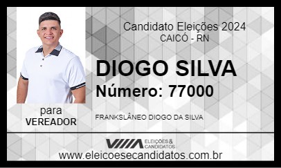 Candidato DIOGO SILVA 2024 - CAICÓ - Eleições