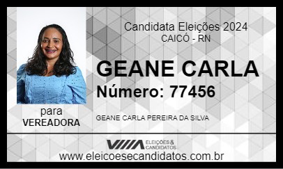 Candidato GEANE CARLA 2024 - CAICÓ - Eleições