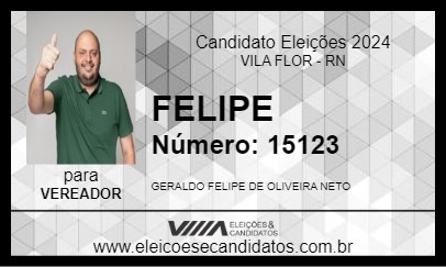 Candidato FELIPE 2024 - VILA FLOR - Eleições