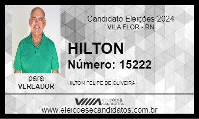 Candidato HILTON 2024 - VILA FLOR - Eleições