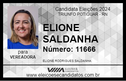 Candidato ELIONE SALDANHA 2024 - TRIUNFO POTIGUAR - Eleições