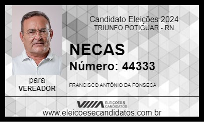 Candidato NECAS 2024 - TRIUNFO POTIGUAR - Eleições