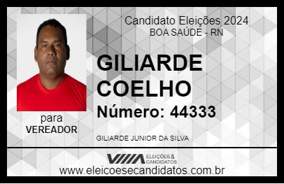 Candidato GILIARDE COELHO 2024 - BOA SAÚDE - Eleições