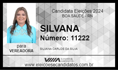 Candidato SILVANA 2024 - BOA SAÚDE - Eleições