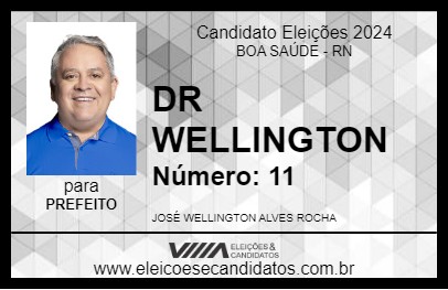 Candidato DR WELLINGTON 2024 - BOA SAÚDE - Eleições