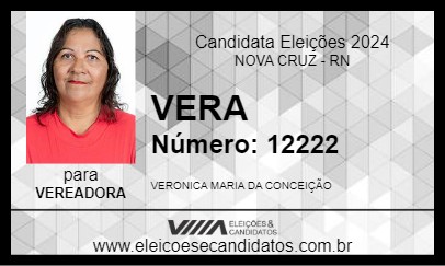 Candidato VERA 2024 - NOVA CRUZ - Eleições