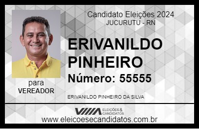 Candidato ERIVANILDO PINHEIRO 2024 - JUCURUTU - Eleições