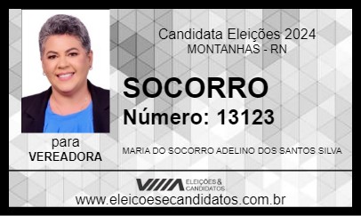 Candidato SOCORRO 2024 - MONTANHAS - Eleições