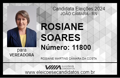 Candidato ROSIANE SOARES 2024 - JOÃO CÂMARA - Eleições