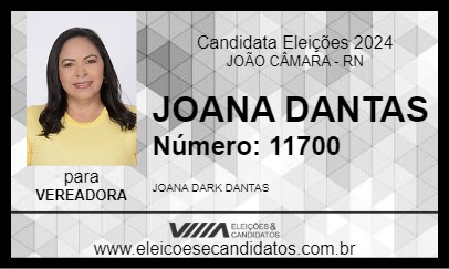 Candidato JOANA DANTAS 2024 - JOÃO CÂMARA - Eleições