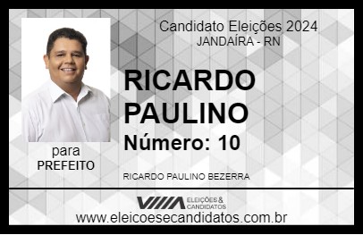 Candidato RICARDO PAULINO 2024 - JANDAÍRA - Eleições