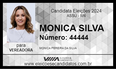 Candidato MONICA SILVA 2024 - ASSÚ - Eleições