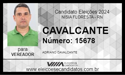 Candidato CAVALCANTE 2024 - NÍSIA FLORESTA - Eleições